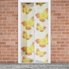 Plasa tantari pentru usa Delight Yellow Butterfly, 100 x 210 cm, inchidere magnetica