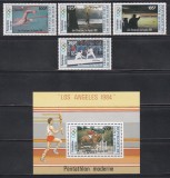 Coasta de Fildes 1984 - Jocurile Olimpice - Los Angeles, PA, Serie + Colita , MNH