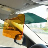 Vizieră auto 2 &icirc;n 1 pentru parasolar, cu panou fumuriu și panou galben