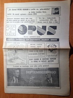 ziarul opus 21-27 septembrie 1990-interviu loredana groza foto