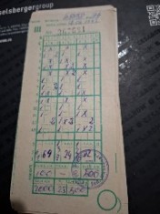 Bilet loto pronosport 18.04.1993 foto