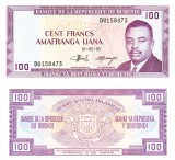 Burundi 100 Francs 1981 P-29b UNC