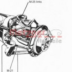 Brat/bieleta, suspensie roata MERCEDES E-CLASS Combi (S210) (1996 - 2003) METZGER 53033919