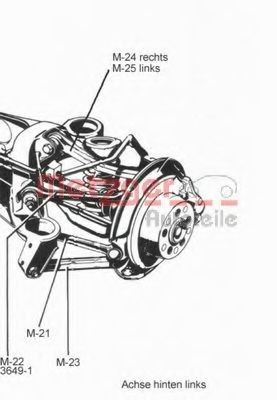 Brat/bieleta, suspensie roata MERCEDES E-CLASS (W210) (1995 - 2003) METZGER 53034119 foto