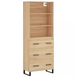 Cumpara ieftin Dulap inalt, stejar sonoma, 69,5x34x180 cm, lemn compozit