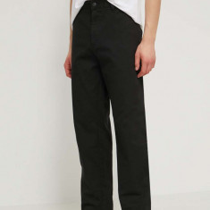 HUGO Blue pantaloni bărbați, culoarea negru, drept 50511260