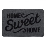 Covoraș Ușă, Model &quot;Home Sweet Home&quot;, Gri, 60x40cm, Antiderapant Granulat, Oem