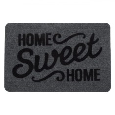 Covoraș Ușă, Model &quot;Home Sweet Home&quot;, Gri, 60x40cm, Antiderapant Granulat