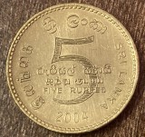 C50 - Moneda foarte veche - Sri Lanka - 5 rupii - 2004