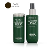Cumpara ieftin Set fiber - IMMORTAL - pentru parul rar - Saten Inchis