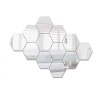 Oglinzi Decorative Hexagonale tip Fagure Hexagon pentru Baie Bucatarie si Living - 12 Bucati Sticker XL -
