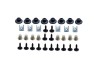Set cleme fixare carenaj roata BMW X1 (E84), 09.2009-08.2015; X3 (F25), 11.2010-08.2017,aripa interiorara, 36 buc