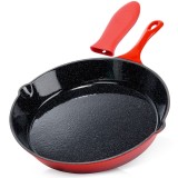 Tigaie din fonta emailata 20 cm, cu protectie din silicon pentru maner Vilde