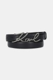 Karl Lagerfeld curea K/SIGNATURE femei, culoarea negru, A1W33205