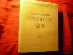 Studii si Cercetari Numismatice vol.2 - Ed. Academiei RPR ,527 pag foto