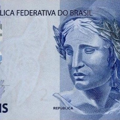BRAZILIA █ bancnota █ 2 Reais █ 2010 (2013) █ P-252d █ UNC █ necirculata
