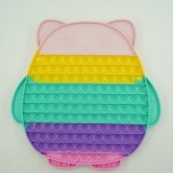 Jucarie senzoriala antistres pentru copii, Pop It Now, Bufnita Uriasa, Multicolor