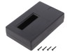 Carcasa MASZCZYK pentru echipamente cu ecran, ABS, Model KM-33A/BK, Negru, 118x74x29 mm