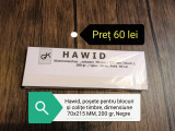 Hawid, 70x215 MM, negre, 200 gr, posete pentru blocuri timbre și colițe!