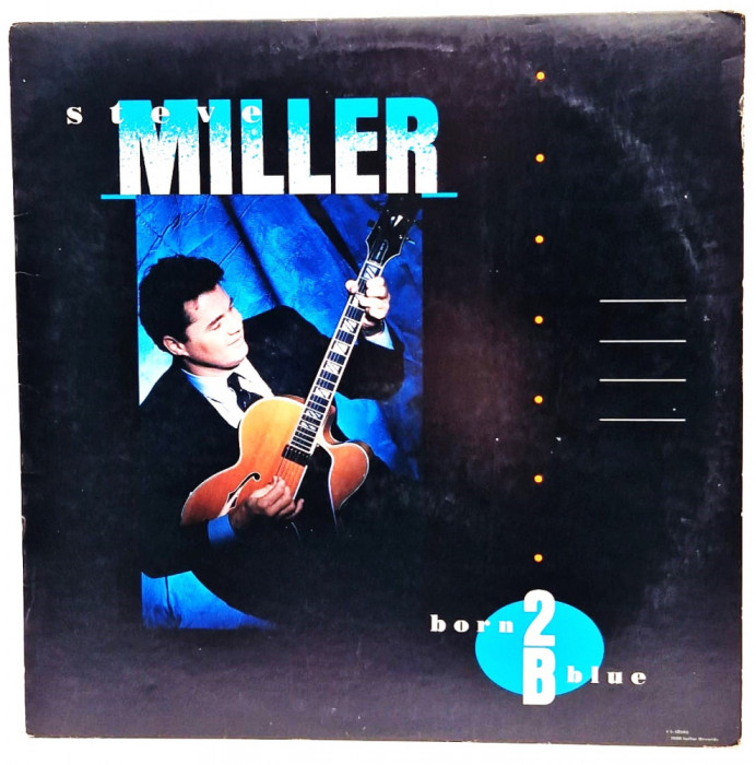 lp Steve Miller &lrm;&ndash; Born 2B Blue 1986 NM / VG+ Capitol SUA pop jazz