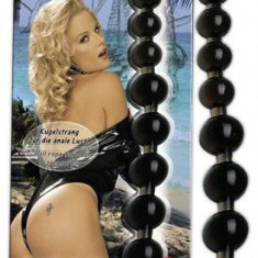 Bile Anale Pearls, Negru, 27 cm