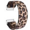 Curea textila elastica, compatibila Samsung Galaxy Watch3 40mm, telescoape Quick Release, Elastic Leopard