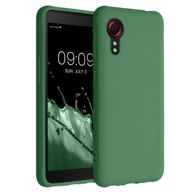 Husa pentru Samsung Galaxy Xcover 5, Silicon, Verde, 54536.227, kwmobile foto