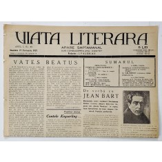 VIATA LITERARA , SAPTAMANAL , ANUL I, NR. 38 , 19 FEBRUARIE , 1927