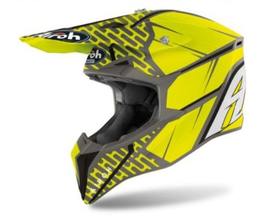Casca Airoh Cross Wrapp Idol Antracit Yellow 2022 foto