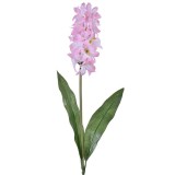 Fir floare crizantema artificiala decorativa,plastic,roz,53 cm