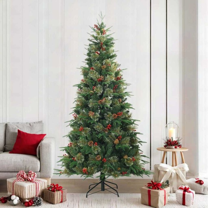 vidaXL Brad de Crăciun artificial cu ramuri articulare Verde 240 cm 42019305