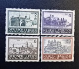 Ocupatie Polonia (1943) -Seria Completă de 4 Timbre Uzuale Valori Mari &icirc;n Złoty (2Zł, 4Zł, 6Zł, 10Zł) (MNH) CLK1