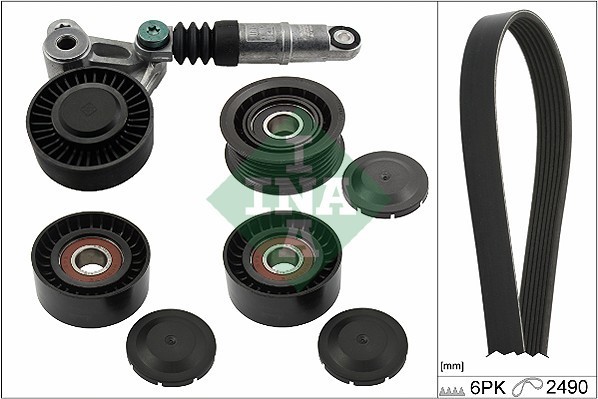 INA 529 0209 10 Set curea transmisie cu caneluri