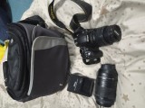 Aparat foto Nikon D3100 + 2 obiective si accesorii