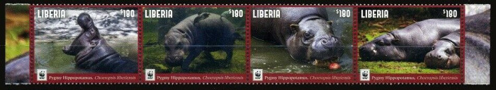 LIBERIA 2016 WWF HIPOPOTAMI