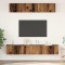 Set comodă TV 5 pcs Lemn vechi Standard Mediu Lemn compozit