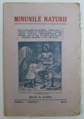 MINUNILE NATURII - PUBLICATIUNE PERIODICA , VOLUMUL I - FASCICULA 3 , EDITIE INTERBELICA foto