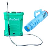 Cumpara ieftin Set pompa de stropit electrica premium si atomizor portabil, 20 litri, 80 PSI, atomizor 550W