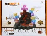 Cuburi magnetice TNT, set de constructie magnetic 74 piese, 2 cm