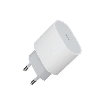 Incarcator compatibil Apple 20W Fast Charge, iPhone, fara cablu, alimentator retea fast charge, port USB-C, foto