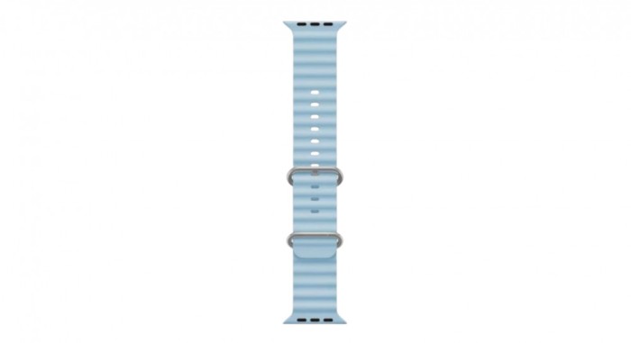 Curea Ceas SmartWatch pentru Apple Watch, bratara 20 mm, Silicon, sport, eleganta, rezistenta la indoituri, Comfy to Wear, Albastru deschis