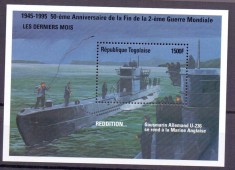 TOGO 1995 MILITAR AL II-LEA RAZBOI MONDIAL SUBMARINE foto