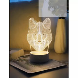 Lampa Decorativa 3D Lup - 12x21cm