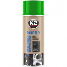 K2 Spray Vopsea Cauciucata Color Flex Verde Deschis 400ML L343JZ foto