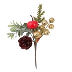 Decoratiune de craciun, flippy, 13 x 18 cm, model buchetel 3, multicolor
