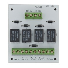 Modul electronic pentru doua usi cu incuietori tip fail-safe cu