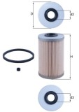 Filtru combustibil MAHLE KX204D