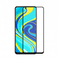 Folie Sticla Xiaomi Redmi Note 9s Protectie Display Acoperire Completa Neagra foto