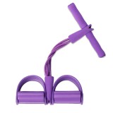 Banda Elastica Fitness, 4 Tuburi, 46cm, Violet, Extensor Rezistenta Umeri/Brate, TPE