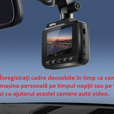 Camera Auto De Bord Fata Spate, Ultra HD 4K, Functie de GPS, Conexiune Wifi